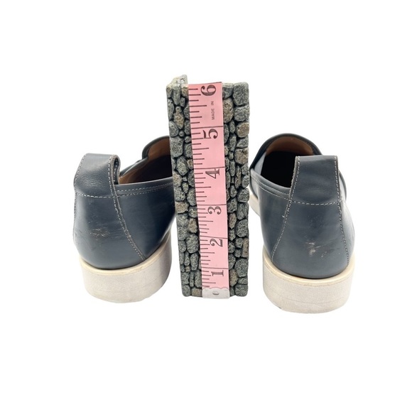 Everlane Blue Pointed Toe Leather Loafer Flats Size 8 Women's - Picture 8 of 10